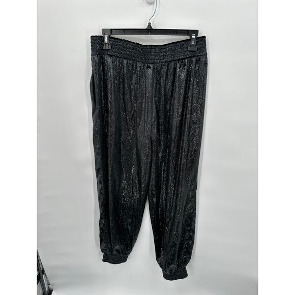 7 FOR ALL MANKIND Luxe Elastic Waist Jogger in Black Shine // S - Picture 5 of 14